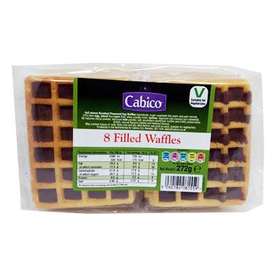 Cabico 8 Chocolate Filled Waffles (Dec 22 - Oct 23) RRP 2.29 CLEARANCE XL 89p or 2 for 1.50